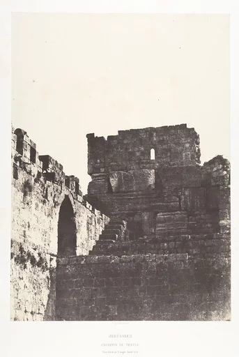 Jérusalem, Enceinte du Temple, Face Nord de l'angle Nord-Est