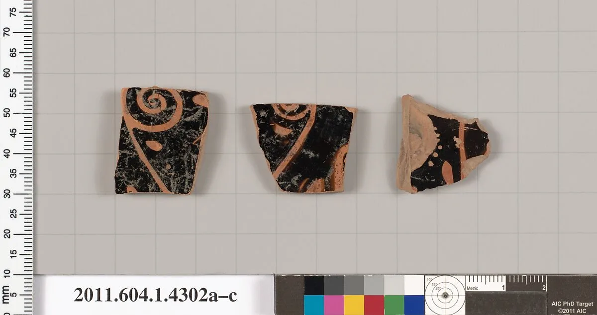 Terracotta fragments of kylikes (drinking cups) — Unknown