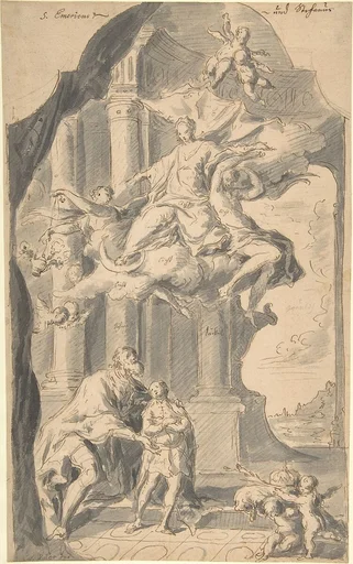 Saint Stephen of Hungary Presenting his Son, Saint Emeric, to the Virgin