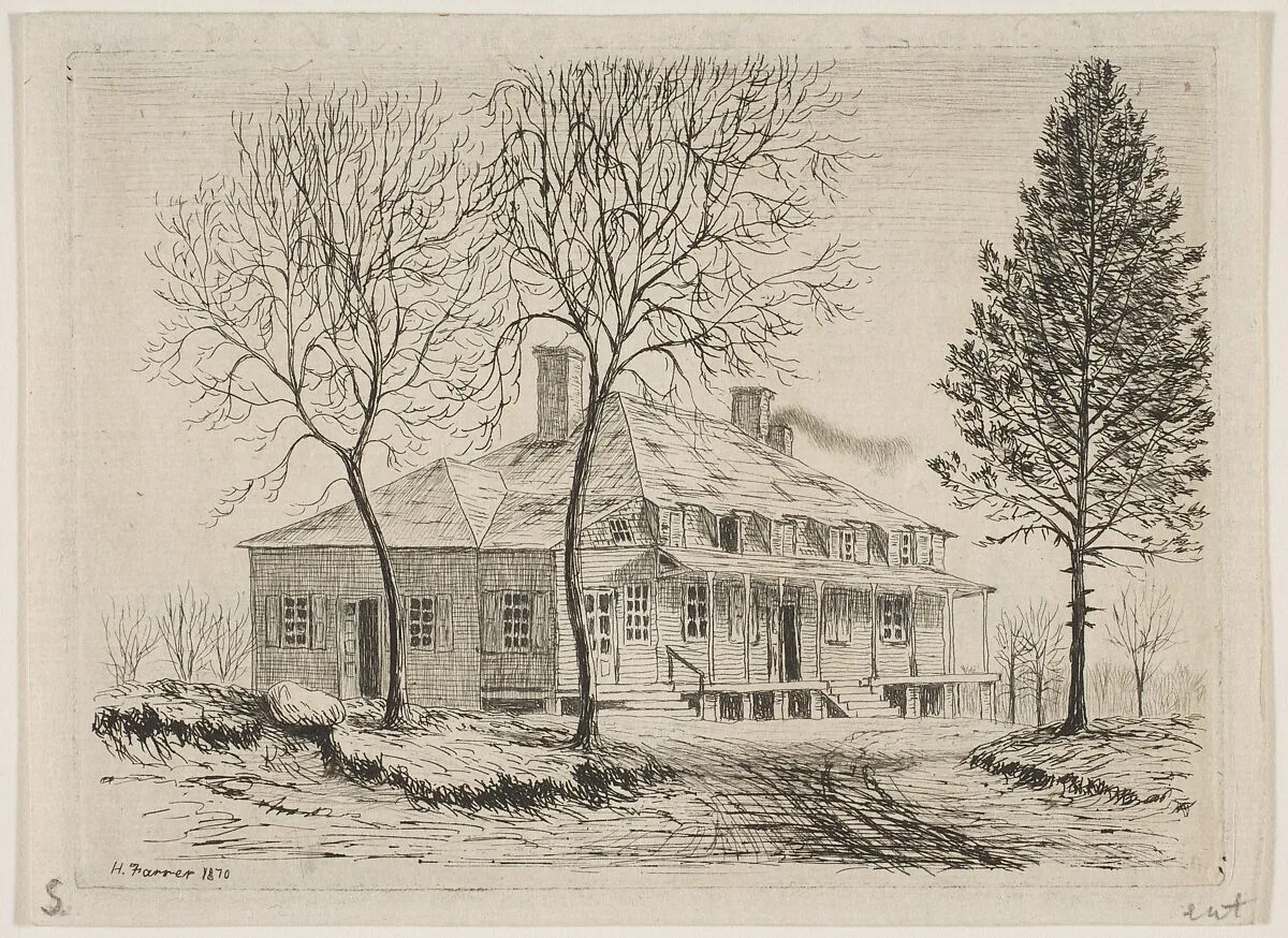 Somerindyck House, from "Scenes of Old New York" — Henry Farrer