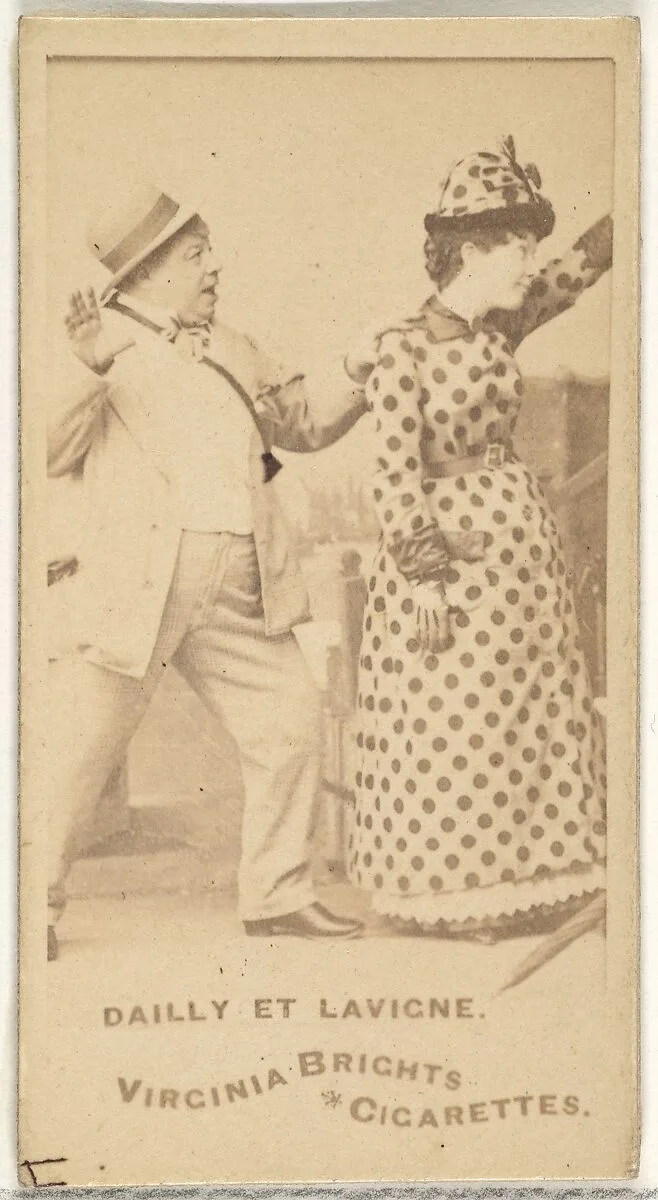 Dailly et Lavigne, from the Actors and Actresses series (N45, Type 1) for Virginia Brights Cigarettes — Allen & Ginter