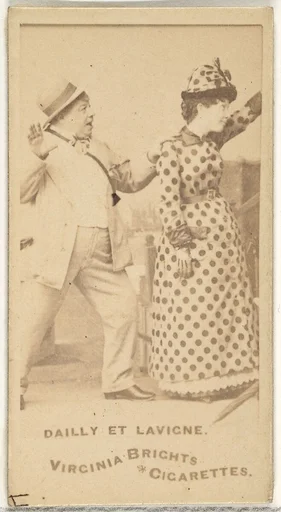 Dailly et Lavigne, from the Actors and Actresses series (N45, Type 1) for Virginia Brights Cigarettes