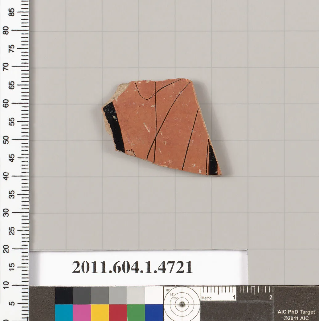 Terracotta fragment of a kylix (drinking cup) — Unknown