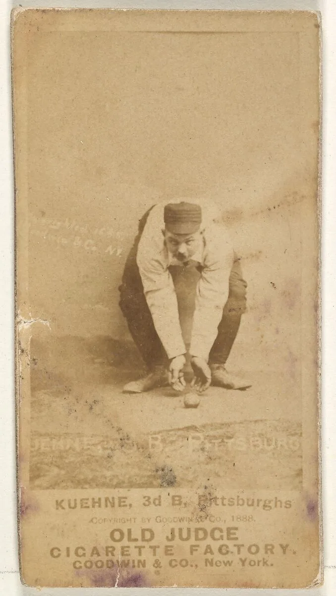 Bill Kuehne, 3rd Base, Pittsburgh, from the Old Judge series (N172) for Old Judge Cigarettes — Goodwin & Company