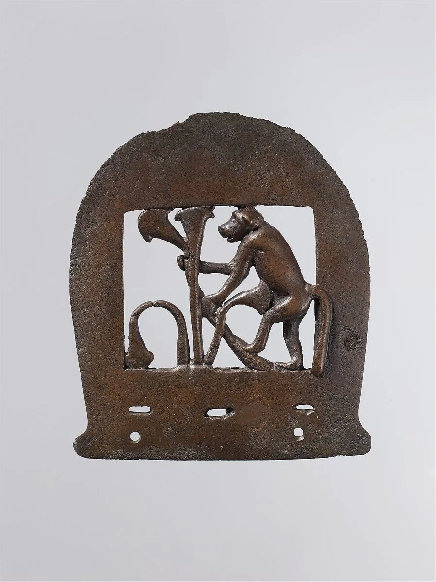 Ax head with monkey figure — Unknown