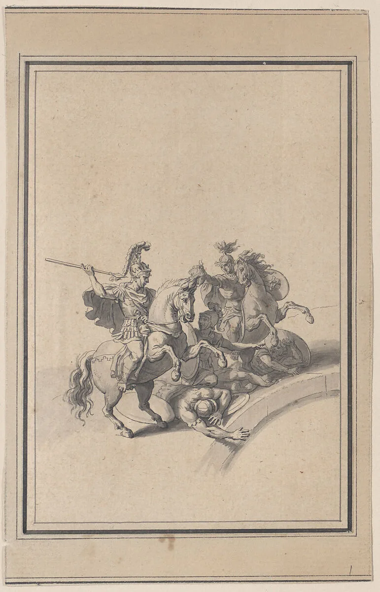 Vignette from the Battle of Milvian — Bernard Picart|Charles Le Brun