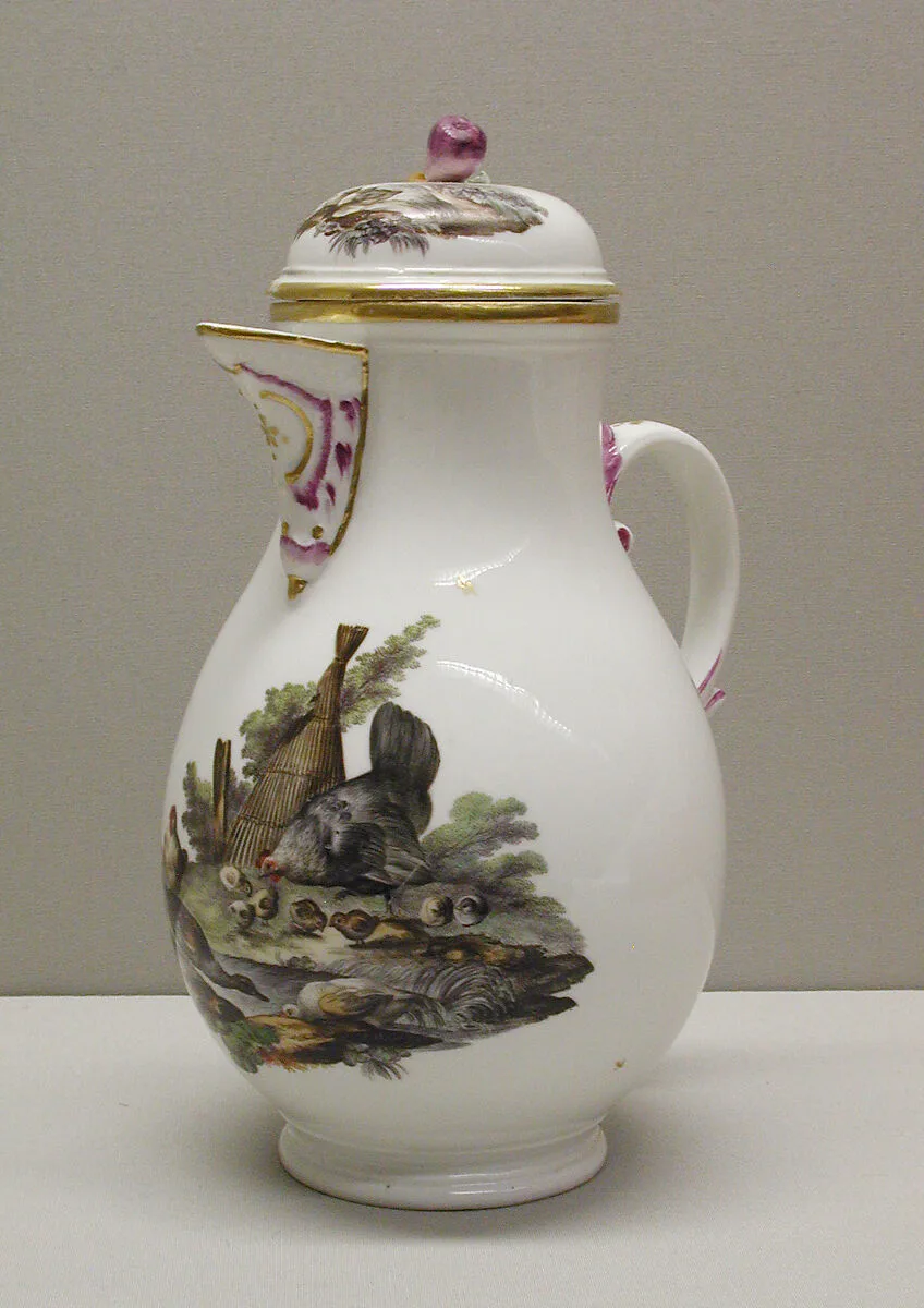 Hot milk jug — Höchst Manufactory|Johann Heinrich Usinger
