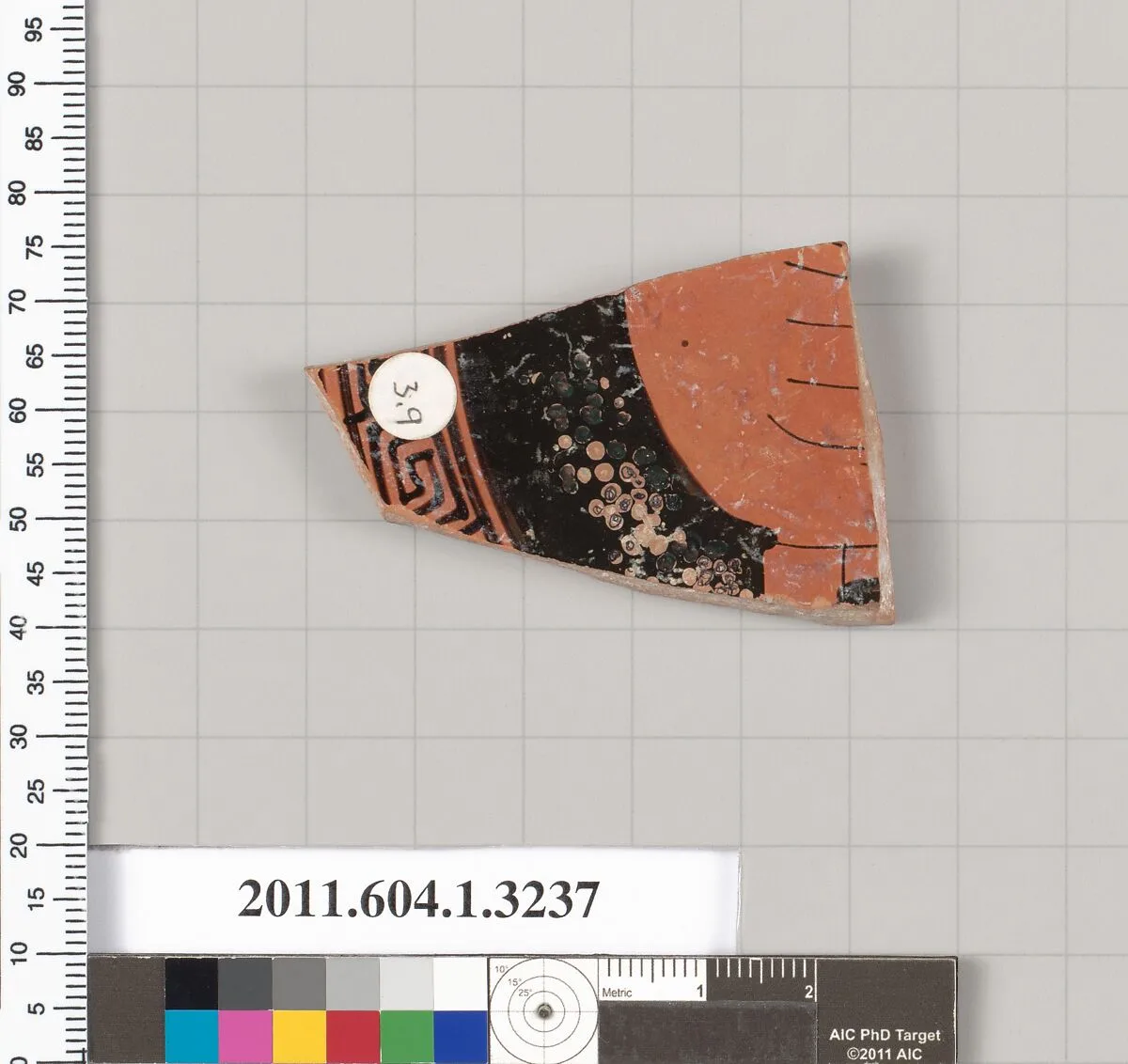 Terracotta fragment of a kylix (drinking cup) — Unknown