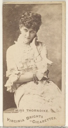 Miss Thorndike, from the Actors and Actresses series (N45, Type 1) for Virginia Brights Cigarettes