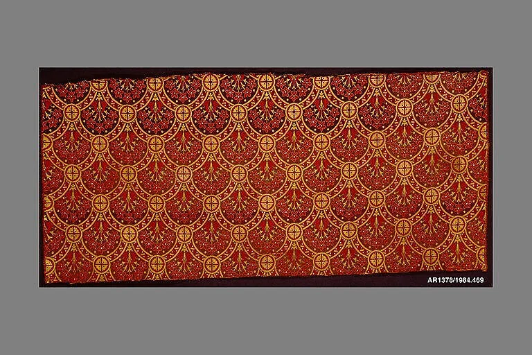 Length of woven wool and silk — J.W. and C. Ward|Christopher Dresser