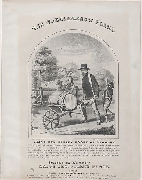 The Wheelbarrow Polka (Sheet music cover) — Winslow Homer|Oliver Ditson & Co.|J. H. Bufford & Co.