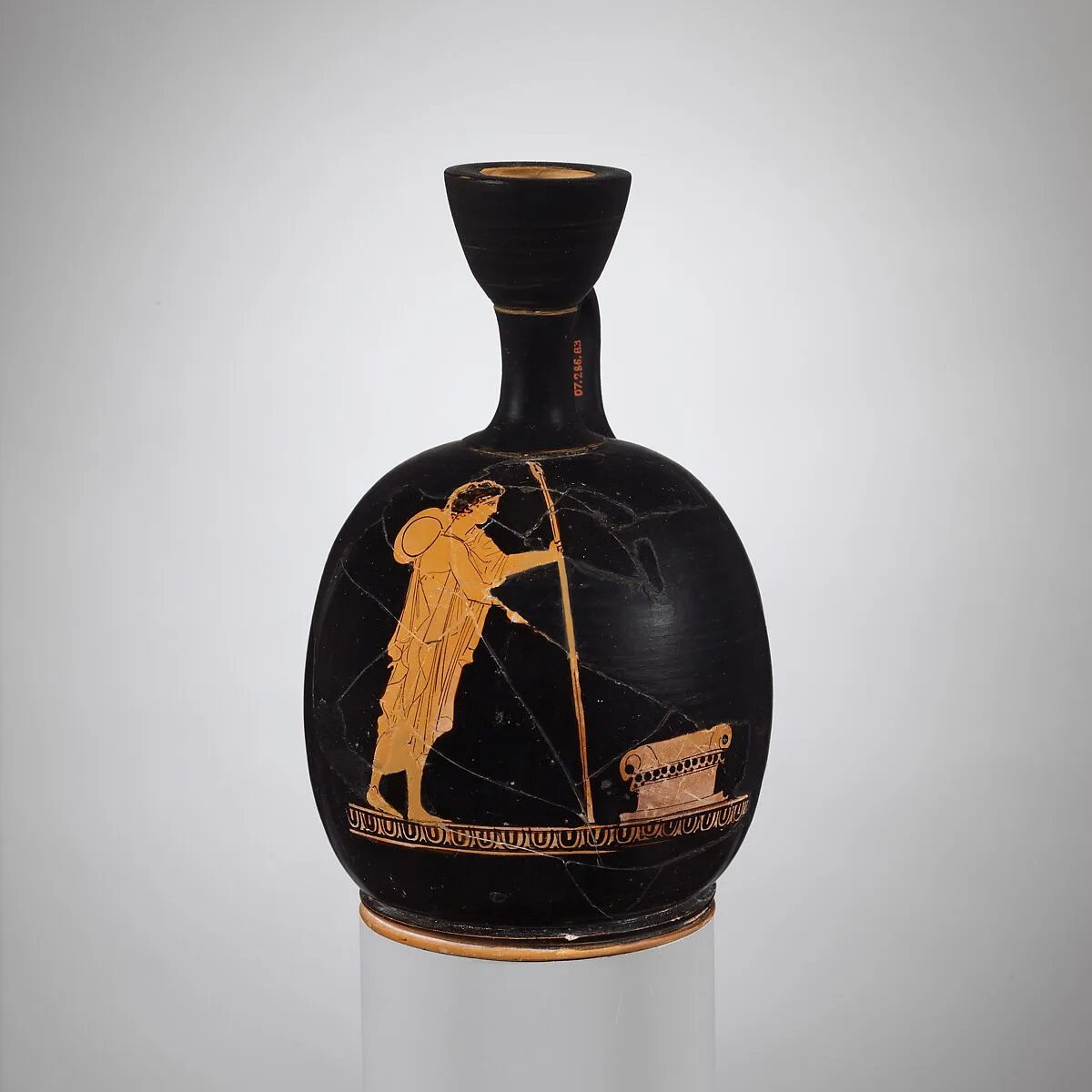 Terracotta squat lekythos (oil jar) — Unknown