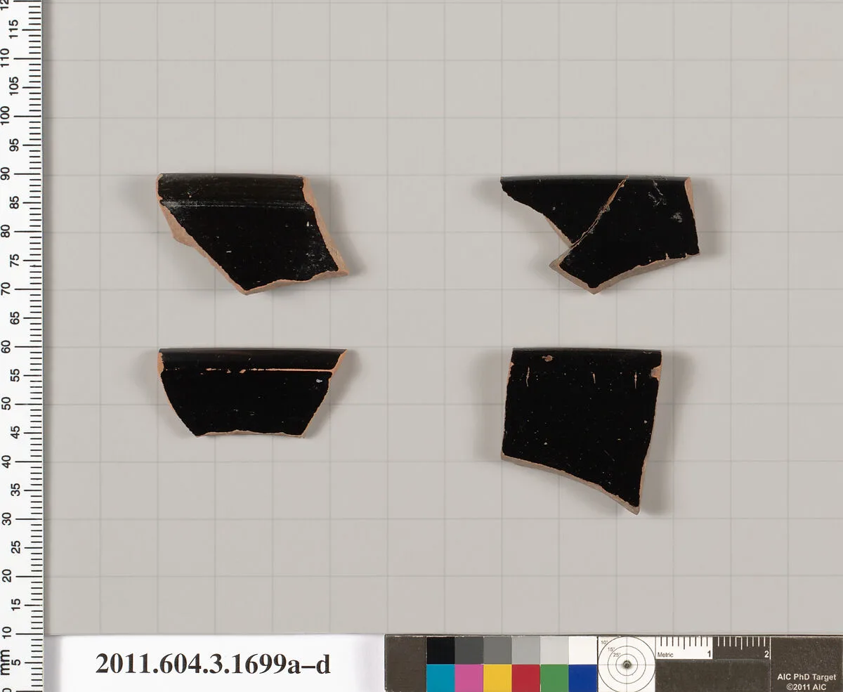 Terracotta rim fragments of kylikes: Band cups (drinking cups) — Unknown