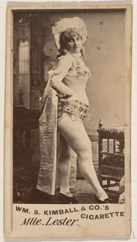 Mlle. Lester, from the Actresses series (N203) issued by Wm. S. Kimball & Co. — William S. Kimball & Company
