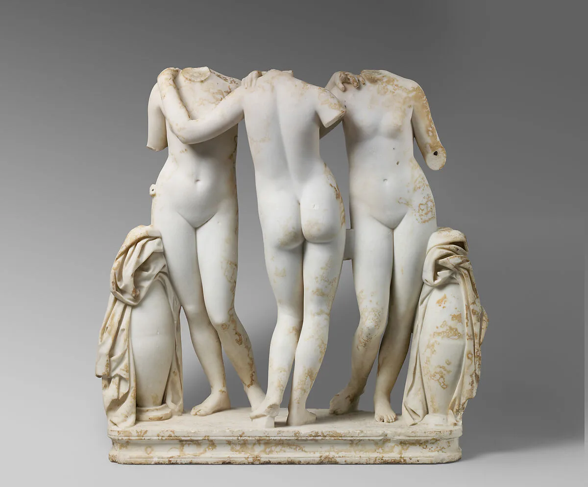 Marble Statue Group of the Three Graces — Unknown