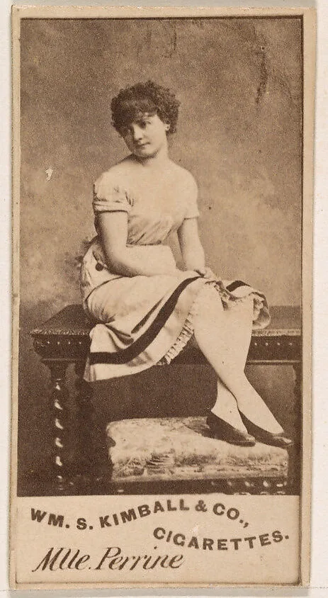 Mlle. Perrine, from the Actresses series (N203) issued by Wm. S. Kimball & Co. — William S. Kimball & Company