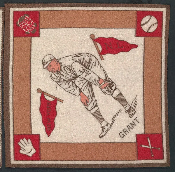 Eddie Grant, New York, National League from Baseball Players Felt Blanket series (B18) — Unknown