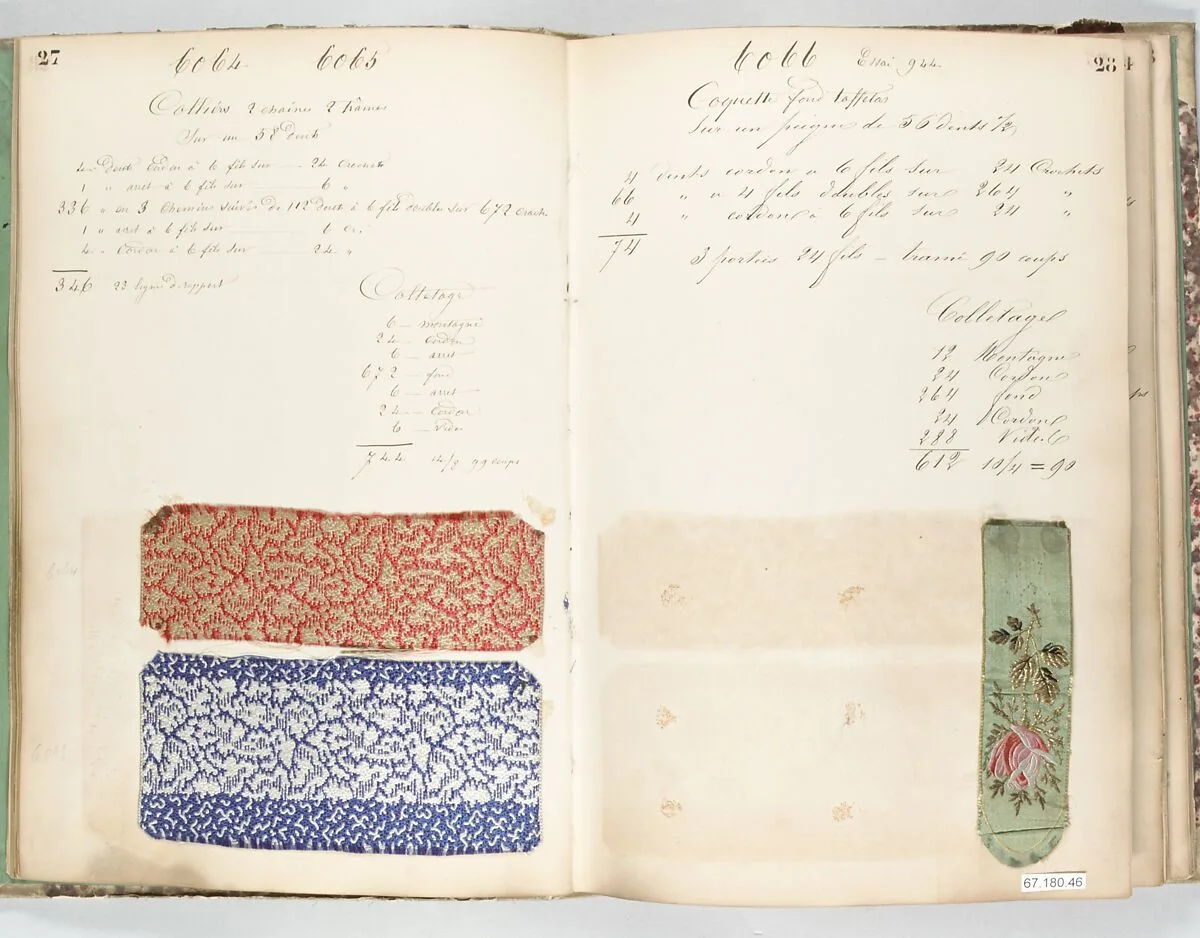 Textile Sample Book — Unknown