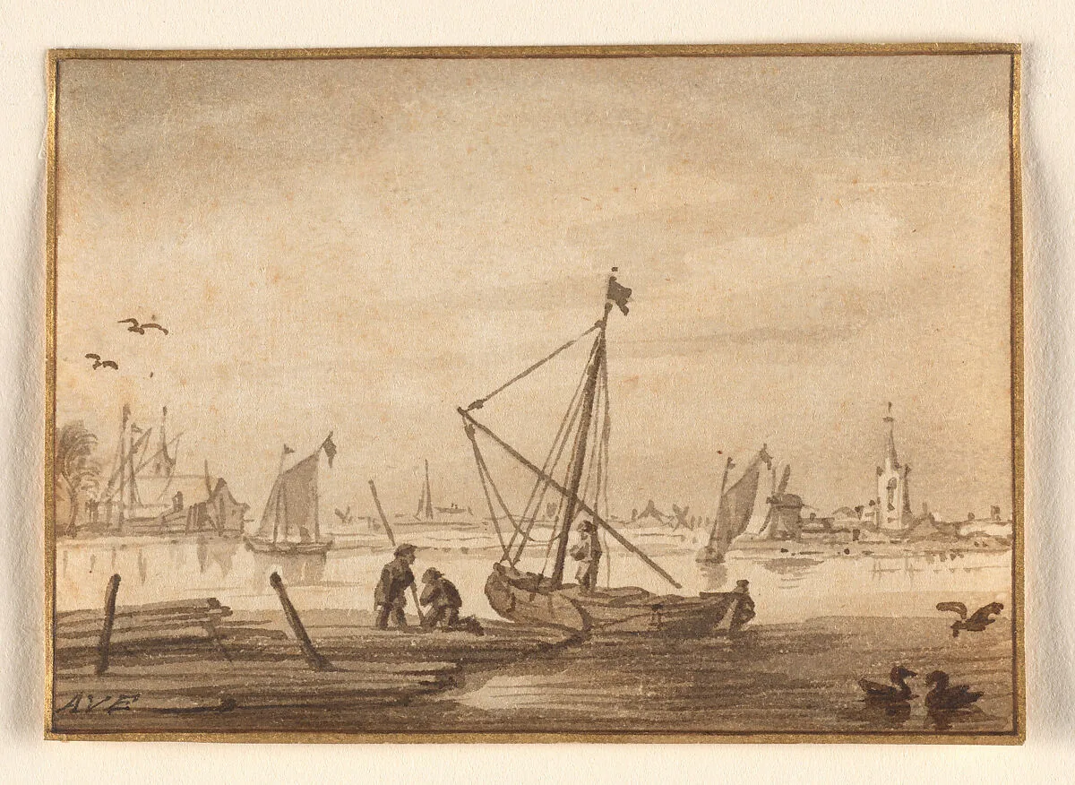 Harbor Scene — Allart van Everdingen