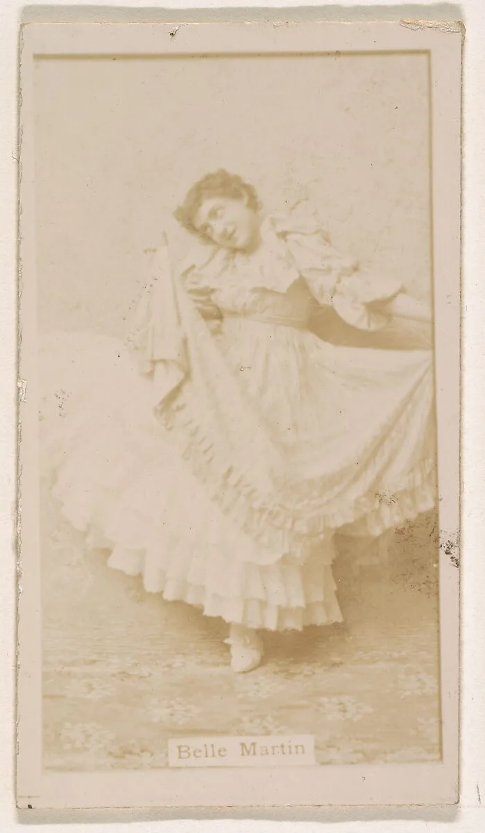 Belle Martin, from the Actresses series (N245) issued by Kinney Brothers to promote Sweet Caporal Cigarettes — Kinney Brothers Tobacco Company