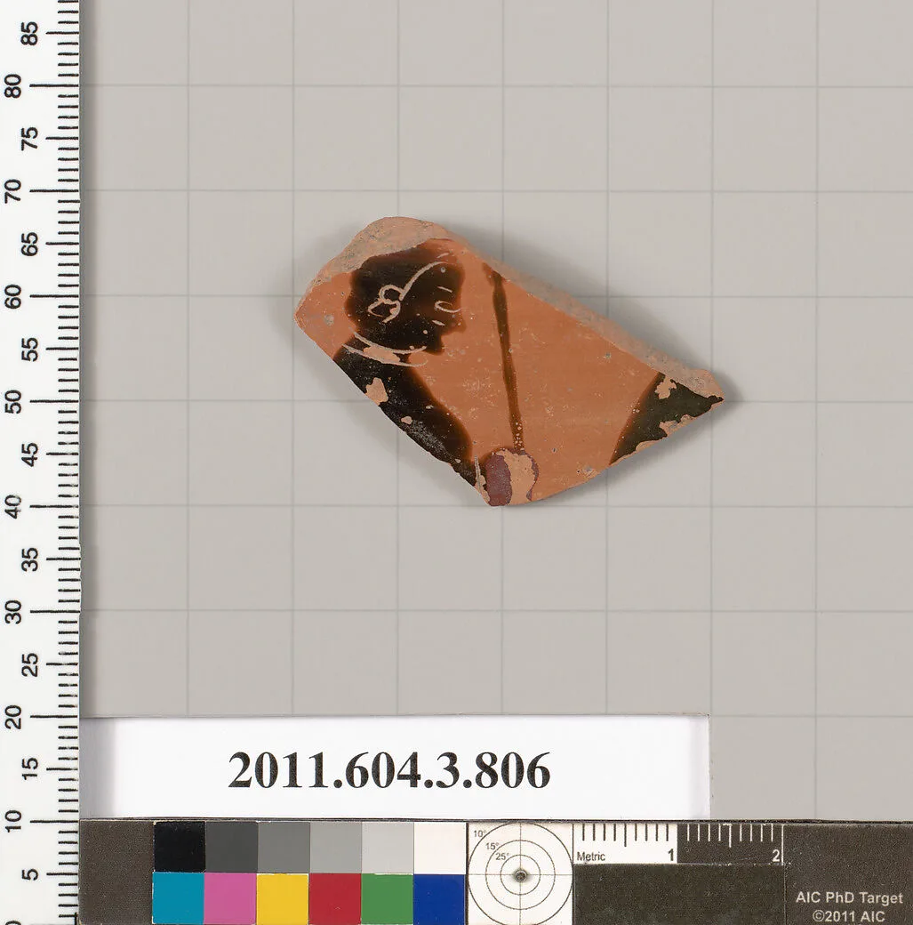 Terracotta fragment of a lekythos (oil flask) — Unknown