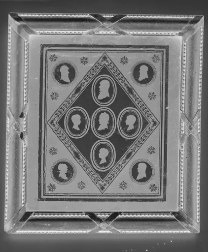 Panel with nine portraits
