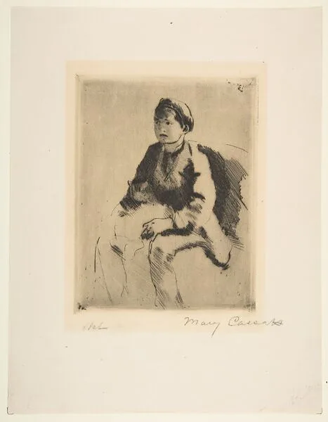 Robert Holding a Cat — Mary Cassatt