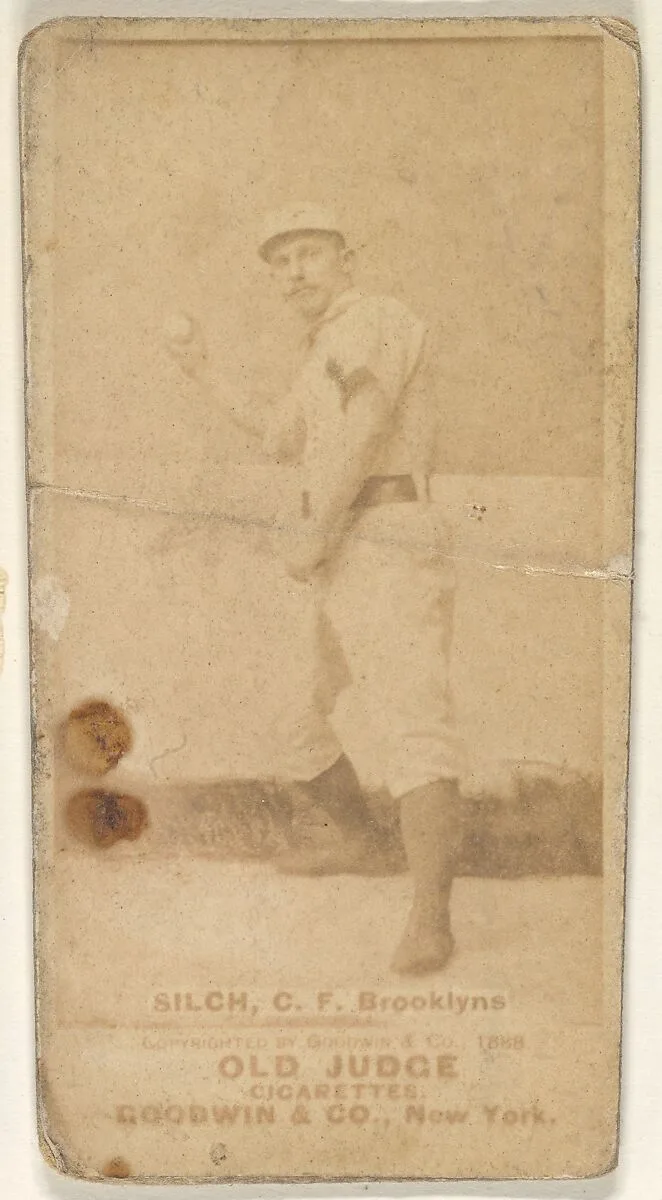 Silch, Center Field, Brooklyn, from the Old Judge series (N172) for Old Judge Cigarettes — Goodwin & Company