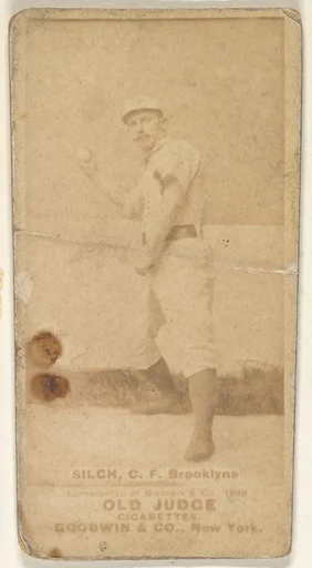Silch, Center Field, Brooklyn, from the Old Judge series (N172) for Old Judge Cigarettes