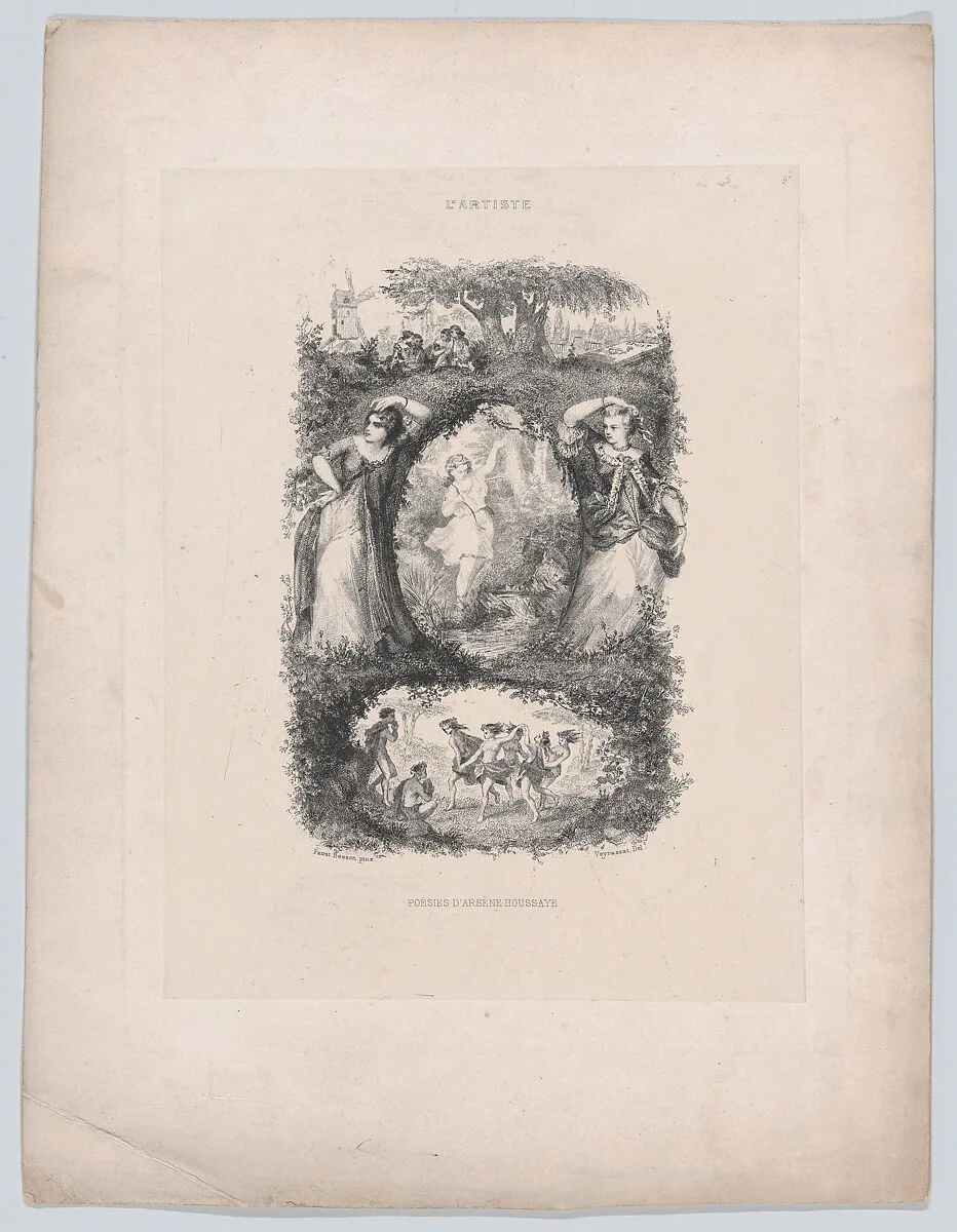 Poetry by Arsène Houssaye — Faustin Besson|Jules-Jacques Veyrassat