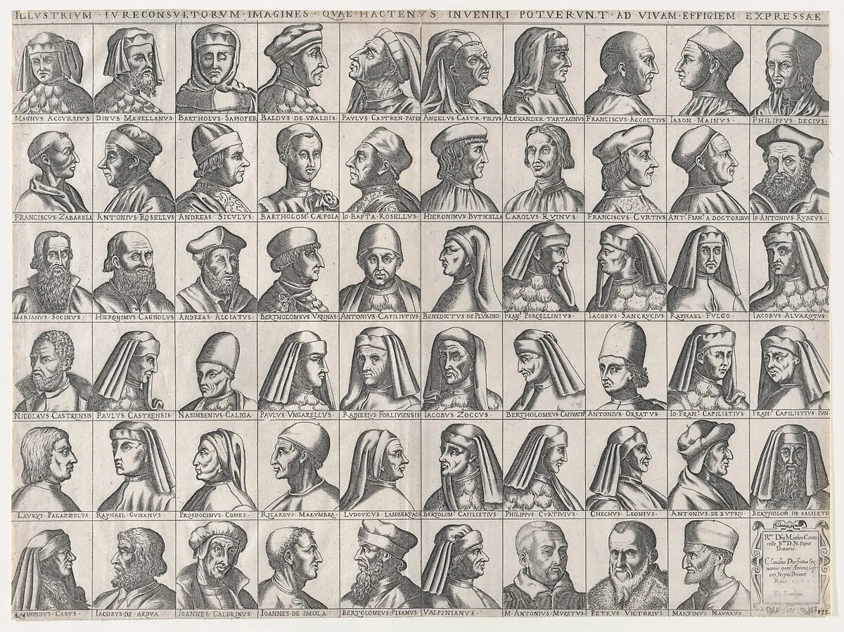 Speculum Romanae Magnificentiae: Portraits of Roman Jurisconsults — Claudio Duchetti|Antonio Lafreri|Anonymous