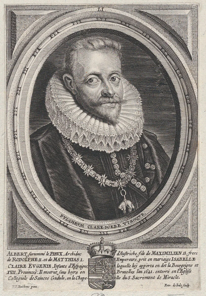 Portrait of Albert VII, Archduke of Austria — Peter Paul Rubens|Pieter de Jode II|Albert VII, Archduke of Austria