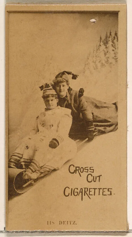Card Number 118, Deitz, from the Actors and Actresses series (N145-2) issued by Duke Sons & Co. to promote Cross Cut Cigarettes — W. Duke, Sons & Co.