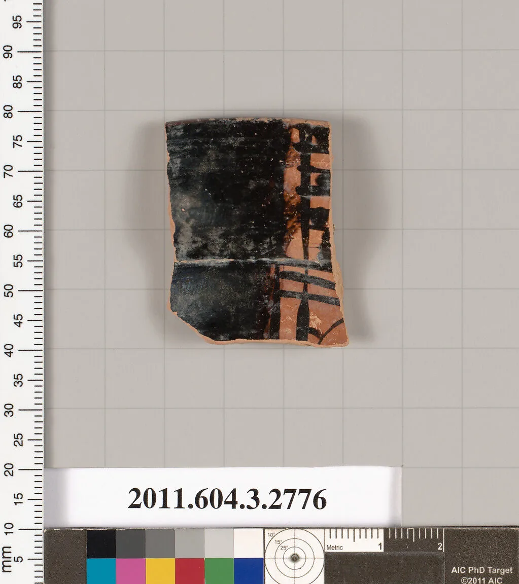 Terracotta fragment of an olpe (jug) — Unknown
