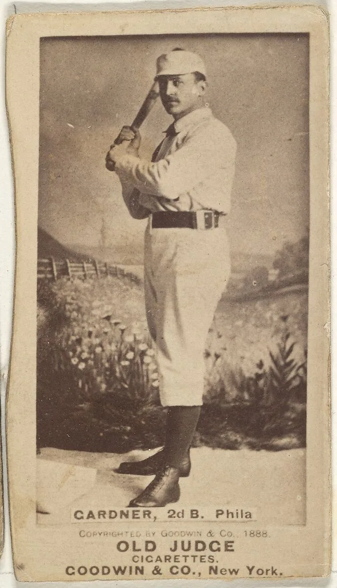 Franklin Washington "Gid" Gardner, 2nd Base, Philadelphia, from the Old Judge series (N172) for Old Judge Cigarettes — Goodwin & Company