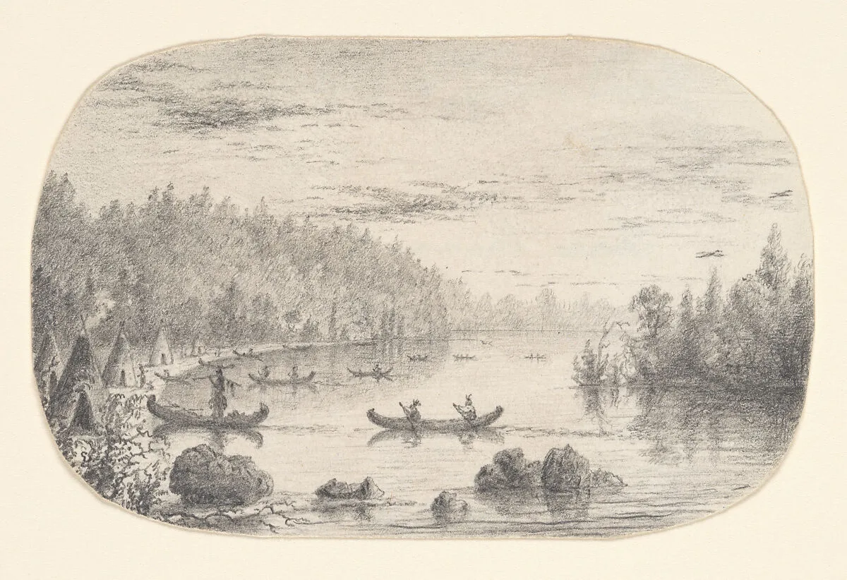 Indians Returning from the Hunt (from McGuire Scrapbook) — Charles Lanman