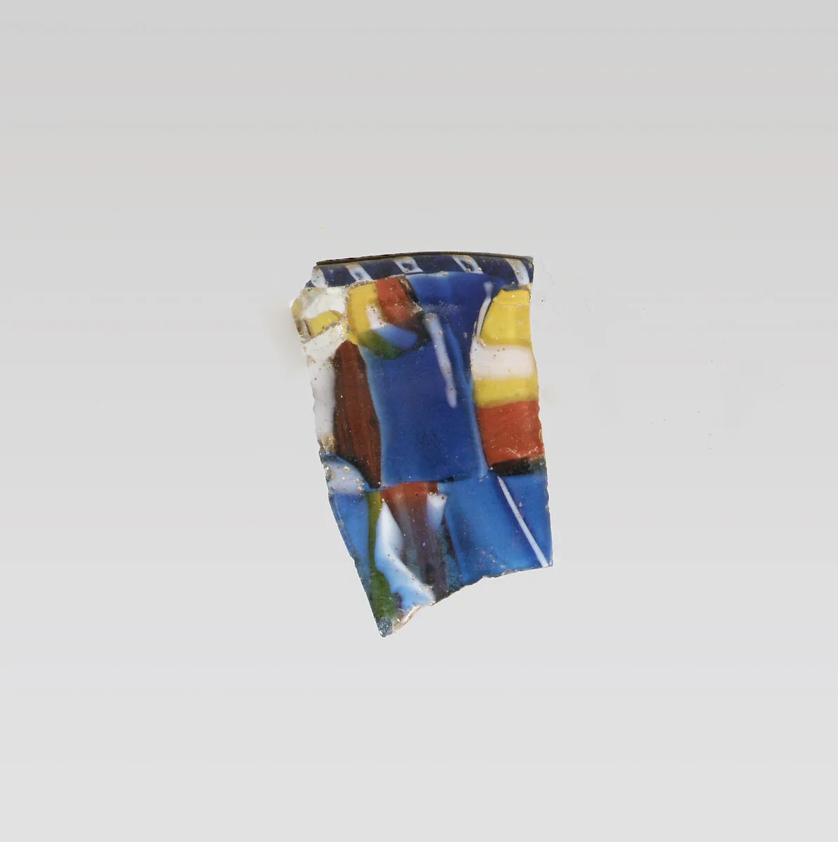 Glass mosaic bowl fragment — Unknown
