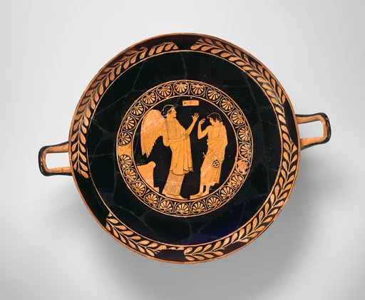 Terracotta kylix (drinking cup)
