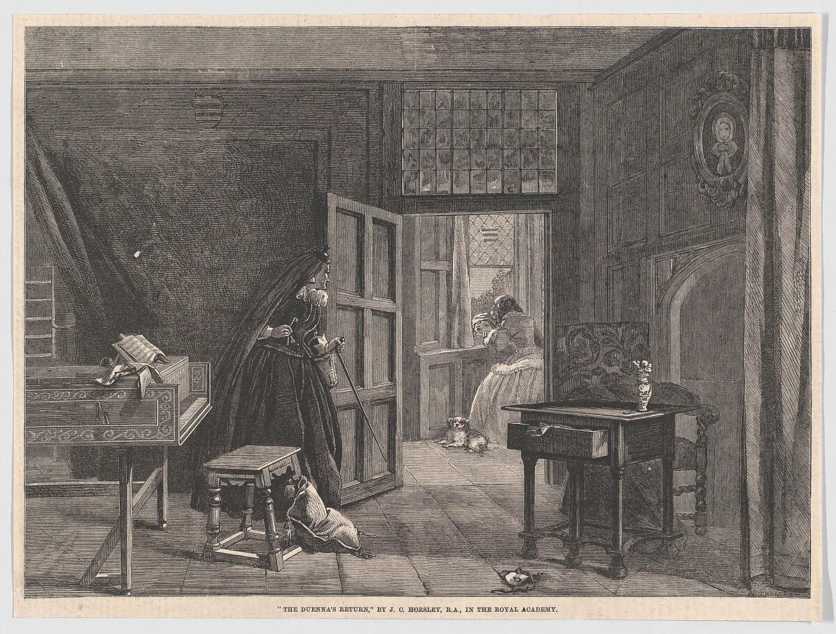 The Duenna's Return, from "Illustrated London News" — William Luson Thomas|John Callcott Horsley