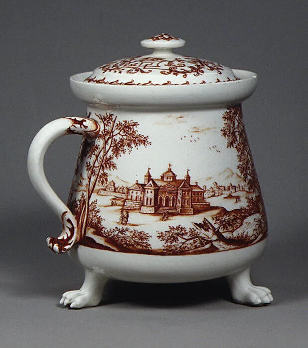 Broth bowl with cover — Ignaz Preissler|Meissen Manufactory|Gabriel Perelle