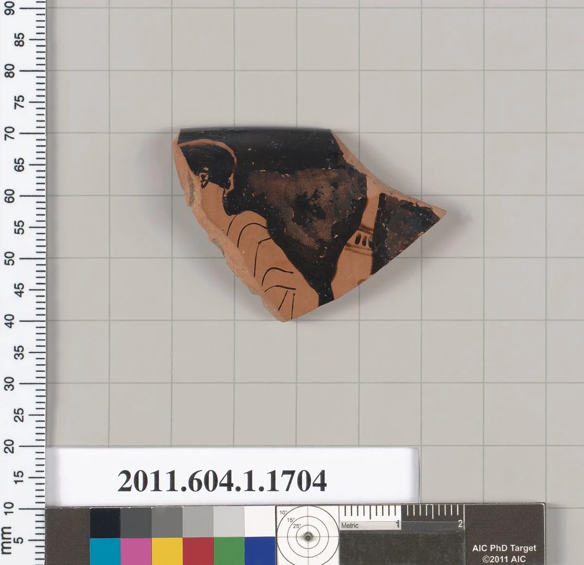 Terracotta rim fragment of a kylix (drinking cup) — Unknown