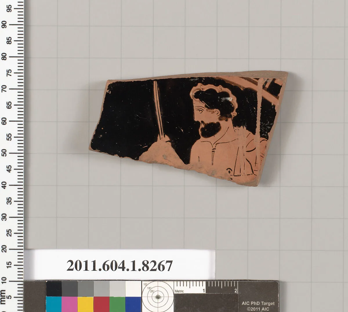 Terracotta fragment of a kylix (drinking cup) — Unknown