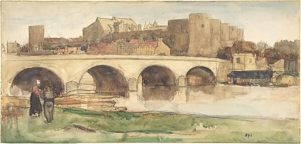 View of a Bridge at Angers — Sir David Young Cameron