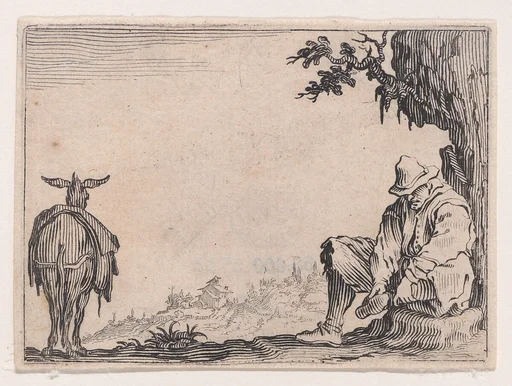 Le Paysan se Déchaussant (The Peasant Removing his Shoes), from Les Caprices Series B, The Nancy Set
