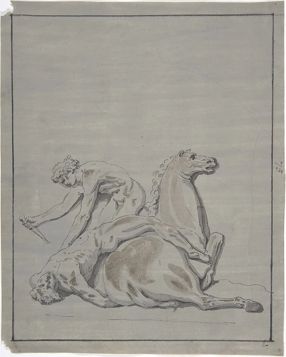 Battle Scene — Anonymous, French, 18th century