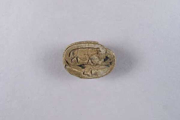 Scarab with a Hippo and a Crocodile — Unknown