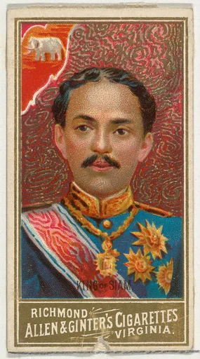 King of Siam, from World's Sovereigns series (N34) for Allen & Ginter Cigarettes