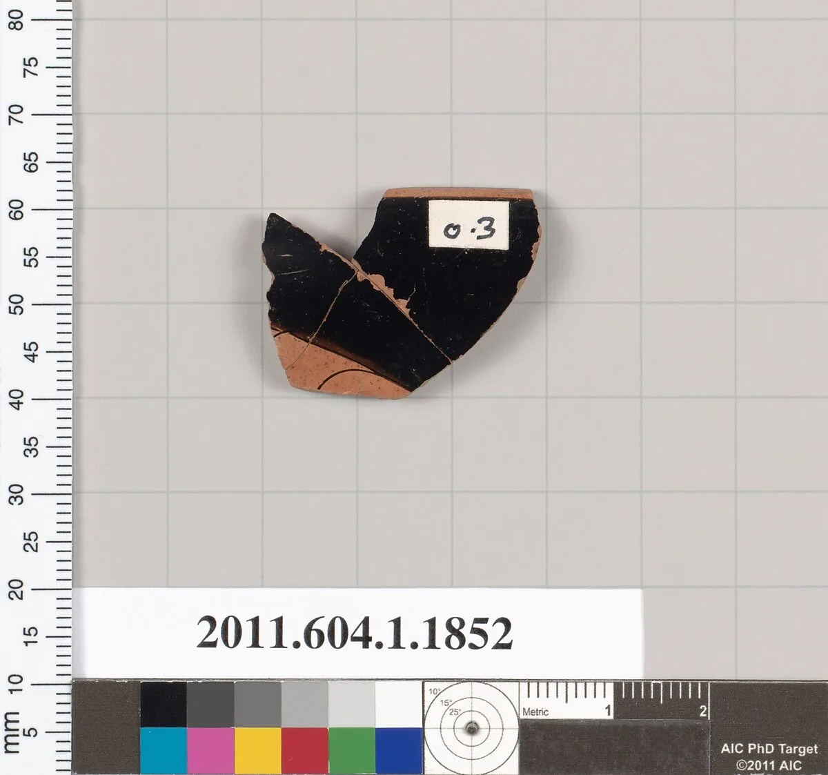Terracotta rim fragment of a kylix (drinking cup) — Unknown