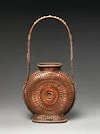 二代田邊竹雲斎造 抱月扁壺形花籃|Moon Flask–Shaped Flower Basket (Henko-gata hanakago)