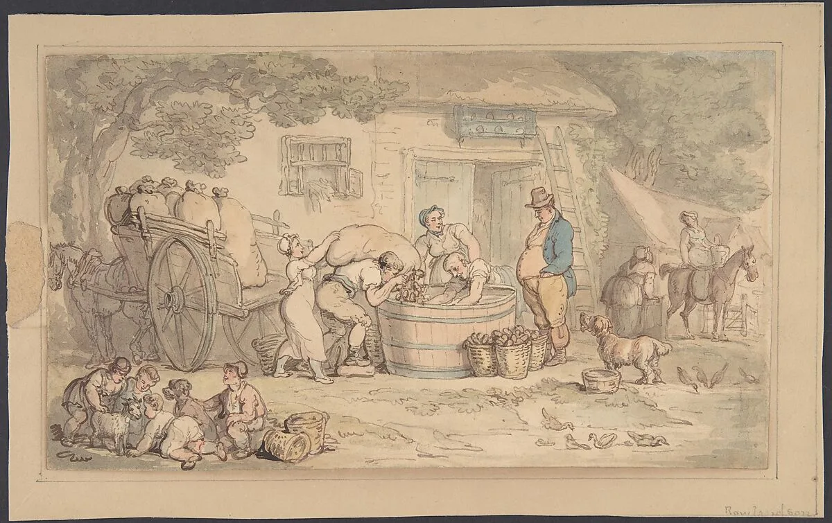 Farming scene — Thomas Rowlandson